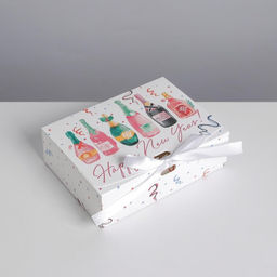 Складная коробка подарочная Шампанское, 16.5 х 12.5 х 5 см, БЕЗ ЛЕНТЫ - Дарите счастье фото 3