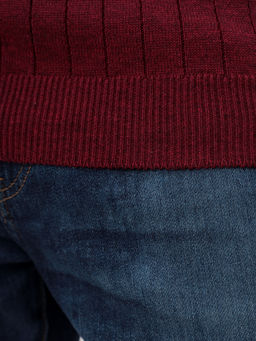 Джемпер мужской GREG G121-35237-лапша (бордо м.)  фото 5