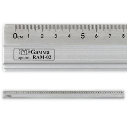 Gamma RAM-02 Линейка универсальная алюминий 50 см х 3.5 см в чехле с нескользящим покрытием Non-Slip