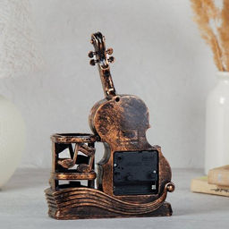 Часы настольные Скрипка 14,5х5х22 см / F538 /уп 120/ - Галеонтрейд фото 5