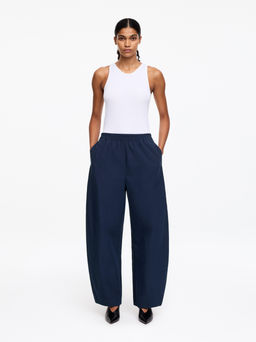 Pantalones de algod?n con pernera de barril - H&m фото 5