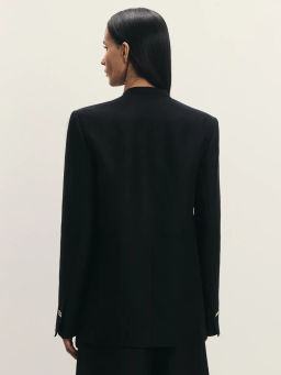 Жакет из лиоцелла и льна с декоративной пуговицей / Zarina  фото 6