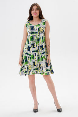 Платье женское из кулирки Кэтрин цитрусовый микс - Амадэль фото 24