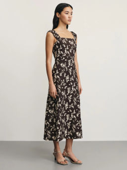 Сарафан из фактурной вискозы с принтом / Zarina  фото 4