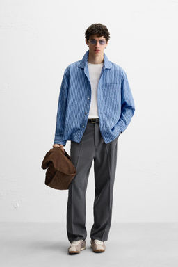 STRIPED FLOWING SHIRT