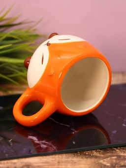 Кружка керамическая FOX, orange, 450 мл