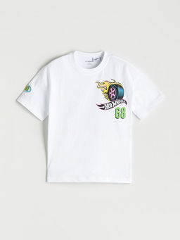 Hot Wheels Bask?l? Erkek ?ocuk Ti??rt