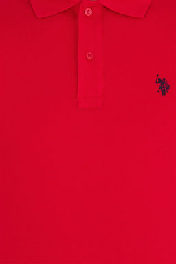 U. S. Polo Assn Мужская красная базовая футболка с воротником-поло - U.s. polo assn фото 12