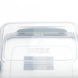 Контейнер для продуктов пластмассовый Мастер набор 3шт: 0,5л, 1л, 1,8л, прямоугольный, с клипсами, воздухонепроницаемый (герметичный), глубокий, съемный силиконовый уплотнитель, подходит для СВЧ (Россия) - Домашняя мода фото 9