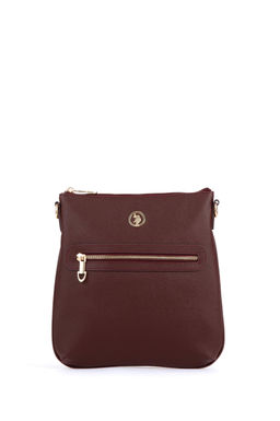 Женская бордовая сумка через плечо Неожиданная скидка в корзине - U.s. polo assn фото 3