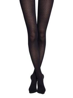 Колготки фантазийные CONTE Колготки с рисунком зигзаг ORIENT nero
