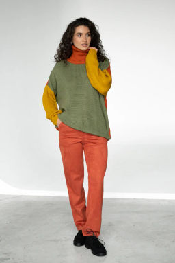 Джемпер ДЖв 997-12 Полынь/Терракот/Янтарный - T.C.T фото 3