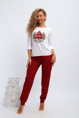 Пижама женская П162 Нарядные Ёлочки