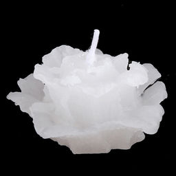 Свеча "Роза" д5см, h3,5см, белый, время горения 2 часа (Россия)