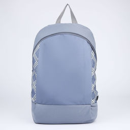 Рюкзак текстильный Клетка, 46х30х10 см, вертик карман, цвет серый - Nazamok фото 2