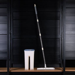 Ведро с вертикальным отжимом и шваброй Моп / S2-2 /уп 24/ бежевый - Галеонтрейд фото 10