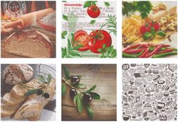 Love2art салфетки бумажные АССОРТИ 3х слойные SDD 33 x 33 12 шт. Набор №1216-08 Приятного аппетита