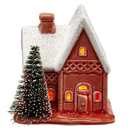 Фигурка декоративная с подсветкой "Домик" L7,5 W6 H8 см, (2хLR44), 3в.
