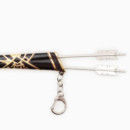 Макет оружия Сувенирный лук Геншин, подвесной, брелок, 26 см, чёрный - Simaland фото 3