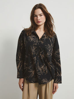 Desenli Poplin Kad?n G?mlek