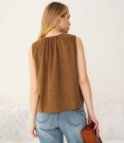 Топ #КТ73601, хаки - Dommod фото 3