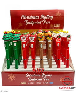 Ручка светящиеся новогодняя