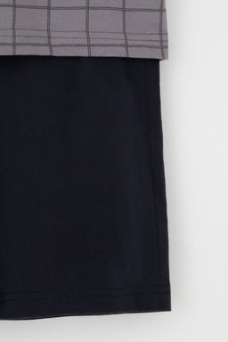 К 1644/серый,двойная клетка пижама дет - Crockid фото 4