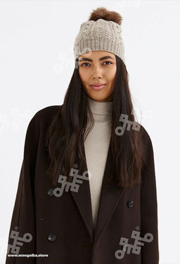 Шапка из 100% монгольской шерсти с помпоном (арт. 05103) - Монголка фото 11