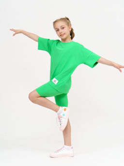 950Д Костюм с велосипедками "Зеленый"