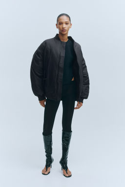 Cazadora bomber oversize de plum?n - H&m фото 2