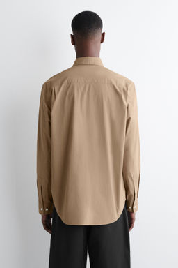 CAMISA DE POPEL?N DE ALGOD?N PIMA RELAXED FIT - H&m фото 8