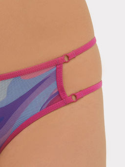 Цена за 2 штуки! Трусы женские бразилиана разноцветные разноцветная абстракция2 412438 - Mark formelle фото 5