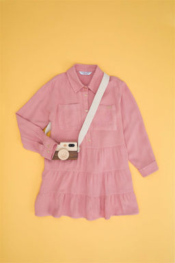 U. S. Polo Assn Пудровое тканое платье для девочки - U.s. polo assn фото 5