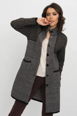 ЗЛАТА Кардиган С 2064/кофейный микс