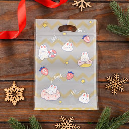 Цена за 50 шт. Пакет подарочный Zip-lock, «Корейский стиль», 15.5×22+3.5 см МИКС