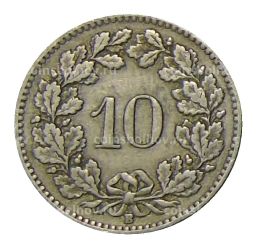 10 раппенов 1922 года Швейцария