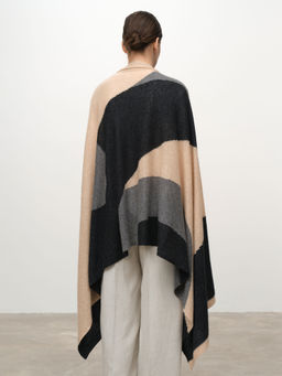 Палантин из кашемира 09043 графит