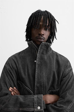 BOXY FIT DENIM JACKET - Zara фото 8