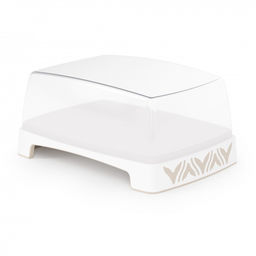 Цена за 2 шт. Масленка "Эстетика" (бело-бежевый) М8741