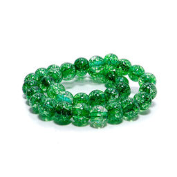 Браслет из камня Сахарный кварц изумрудный открывает денежный канал, дарует изобилие и успех 6мм