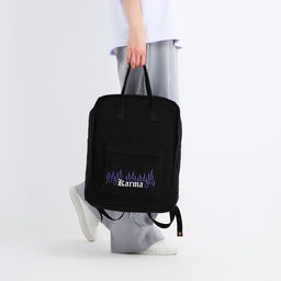 Рюкзак текстильный мамс Karma, 38х27х13 см, цвет черный - Nazamok фото 7