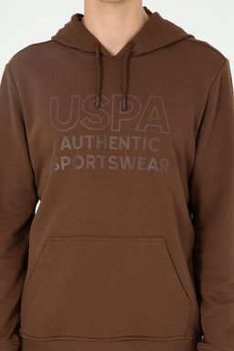 Мужской коричневый свитшот - U.s. polo assn фото 6