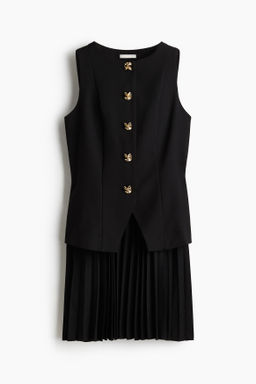 Vestido con cuerpo chaleco