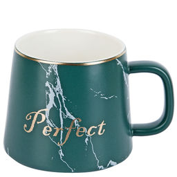 Кружка фарфоровая с крышкой и ложкой Perfect (зеленая) v=400 мл (подарочная упаковка) - Nouvelle home фото 3