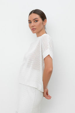 VERY NEAT _ ЕВ 30163/молочный джемпер жен  фото 3