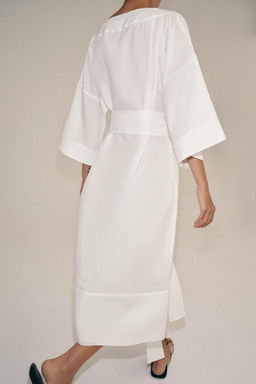 VESTIDO T?NICA CINTUR?N ZW COLLECTION / Blanco - Zara фото 11