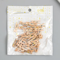 Цена за 2 шт. Декор для творчества дерево «Прищепка» (набор 40 шт.) 2.5×0.8 см