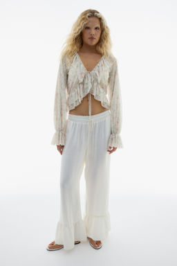 Blusa de malla con volantes - H&m фото 4