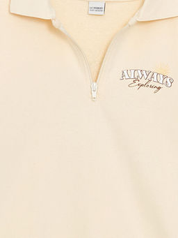 Polo Yaka K?z ?ocuk Sweatshirt