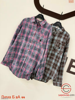 Рубашка женская в клетку